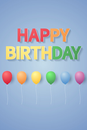 Happy Birthday card design.のイラスト素材