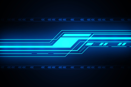 Abstract Technology Background , Blue digital のイラスト素材