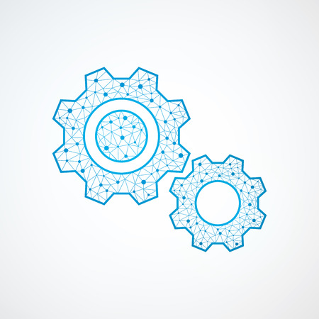 Technology gear iconのイラスト素材