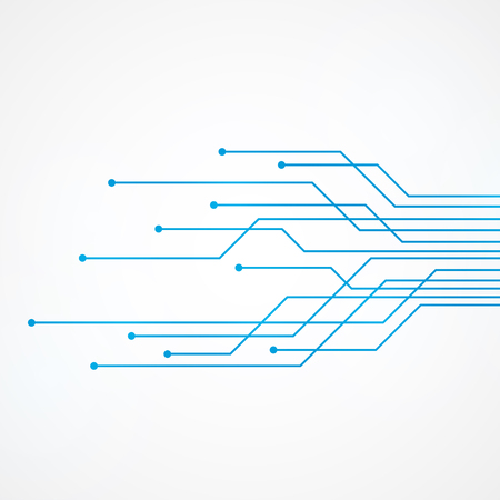 Abstract Technology Background , blue circuit boardのイラスト素材
