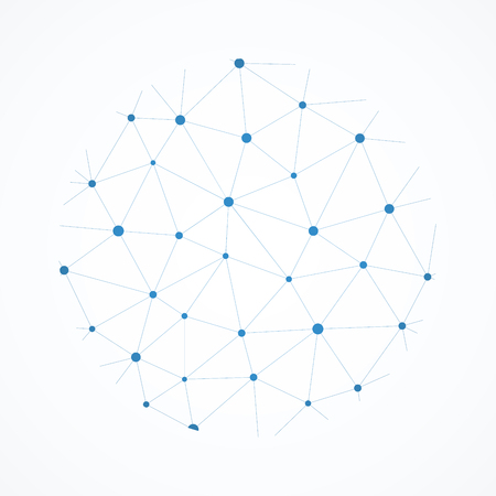 Abstract blue polygonal shapeのイラスト素材