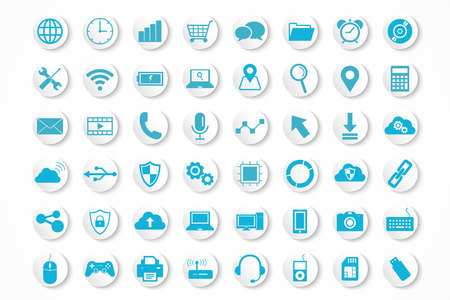 Technology device iconのイラスト素材