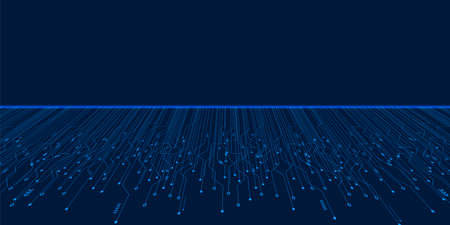 Microchip Technology Background, blue digital circuit board patternのイラスト素材