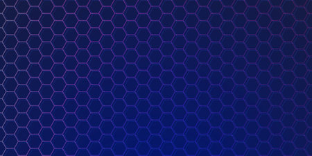 Abstract hexagon background, Technology polygonal concept