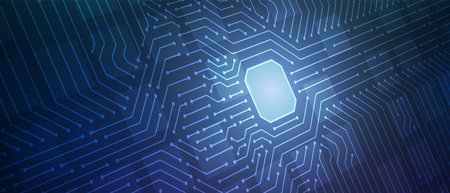 Microchip Technology Background, circuit board pattern