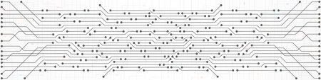 Abstract Technology Background, circuit board pattern, microchip, power lineのイラスト素材