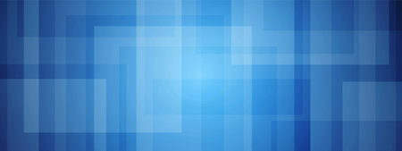 Abstract blue overlapping rectangle backgroundのイラスト素材