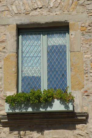 Window of a rural houseの写真素材