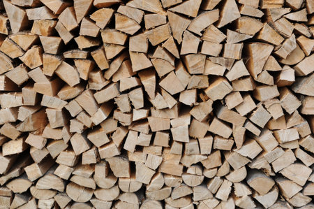 Stacked firewood
