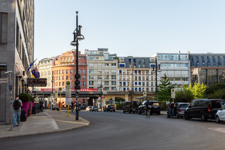 Berlin, Germany- September 18, 2018: walk in the streets of the capital in the fallのeditorial素材