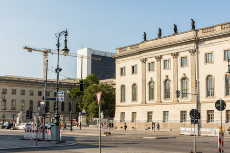 Berlin, Germany- September 19, 2018: Humboldt University is a university in the central borough of Mitteのeditorial素材