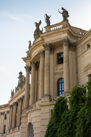 Berlin, Germany- September 19, 2018: The Bebelplatz, Alte Bibliothek of the Humboldt University law facultyのeditorial素材