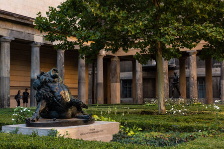 Berlin, Germany- September 18, 2018: The Alte Nationalgalerie ,Old National Gallery on Museum islandのeditorial素材