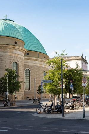 Berlin, Germany- September 19, 2018: St. Hedwig's Cathedralのeditorial素材