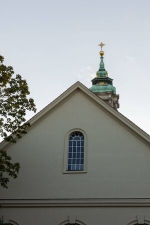 Protestant church Sophienkirche in the Mitte district in central Berlin, Germanyの写真素材
