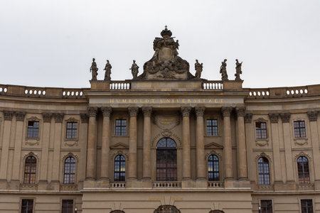 Berlin, Germany- October 7, 2019: The Bebelplatz, Alte Bibliothek of the Humboldt University law facultyのeditorial素材