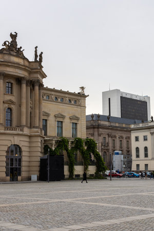 Berlin, Germany- October 7, 2019: The Bebelplatz, Alte Bibliothek of the Humboldt University law facultyのeditorial素材