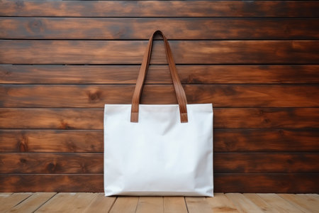 Shopping bags without a pattern, mockup for company or product presentationの素材