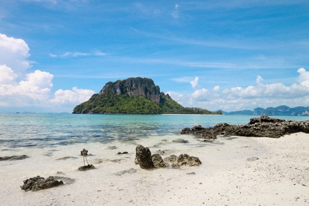 Krabi Sea with white sand, Thailandの写真素材
