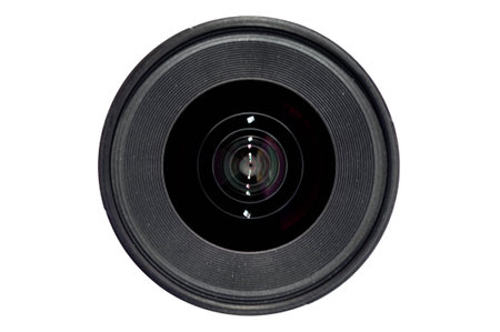 FRONT OF WIDE CAMERA LENの写真素材