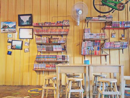 An interior of a Cafeの素材