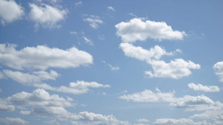 Clear Sky and Cloud like heavenの写真素材