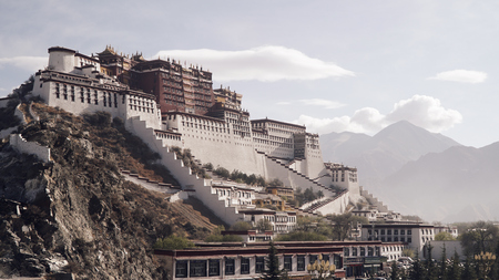 Potala palace, Lhasa, Tibet, Chinaのeditorial素材