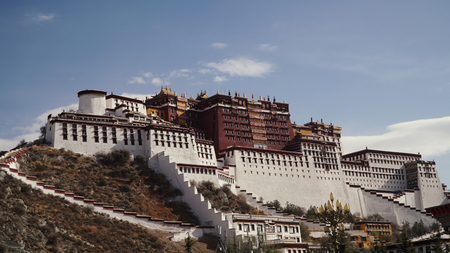 Potala palace, Lhasa, Tibet, Chinaのeditorial素材