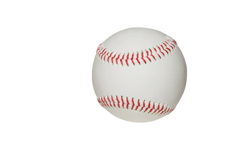 A baseball on white background
