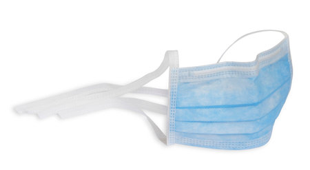 Face mask isolated on whiteの写真素材