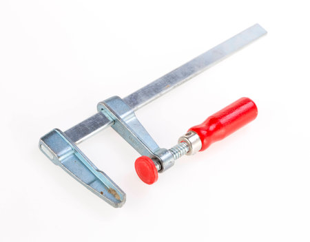 Clapm pliers isolated on whiteの写真素材