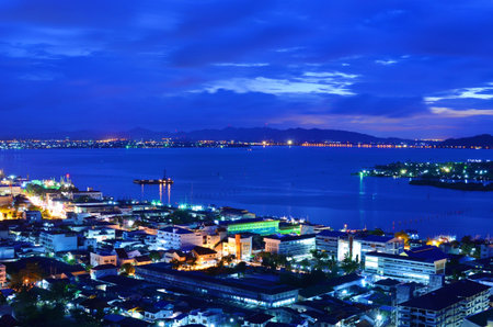 night city and sea