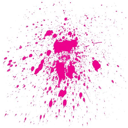 pink watercolor splashes on white backgroundの写真素材