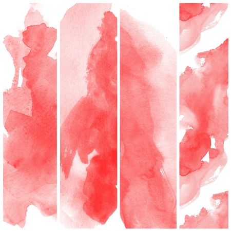 Set of colorful Abstract water color art hand paint backgroundの写真素材