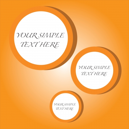 orange circle for text  background. のイラスト素材