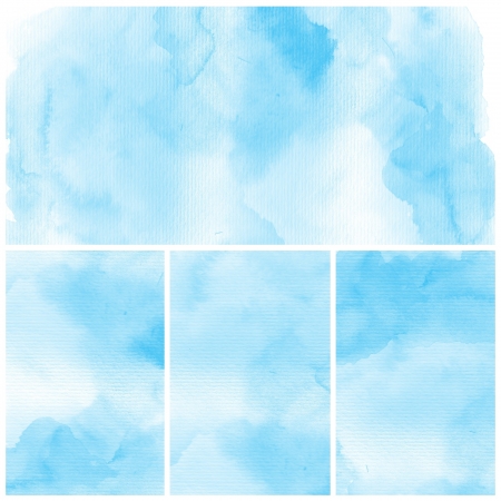 Watercolor Background  Set of colorful Abstract water color art hand paintの写真素材