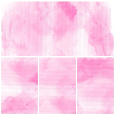 Watercolor Background  Set of colorful Abstract water color art hand paintの写真素材