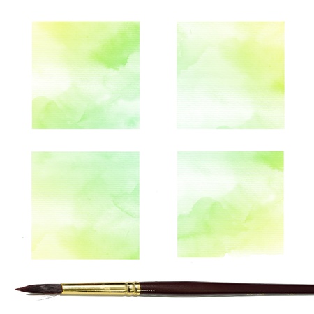 Watercolor Background  Set of colorful Abstract water color art hand paintの写真素材