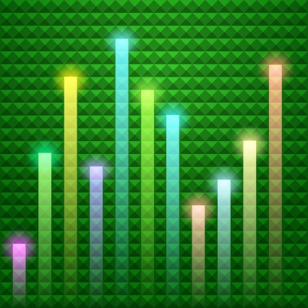 Colorful beam and light shape on pyramids backgroundのイラスト素材