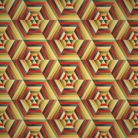 Hexagon seamless pattern colorful background