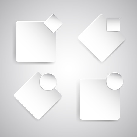 Banner template with white paper, stock vectorのイラスト素材