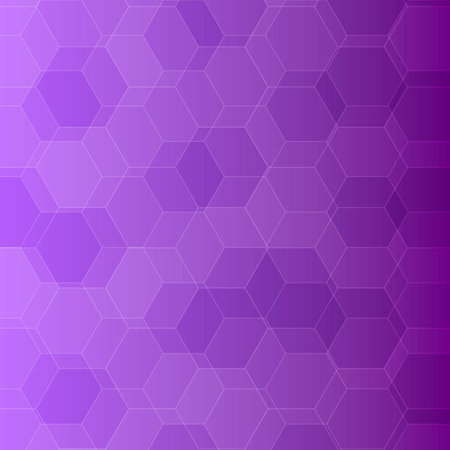 Abstract violet background with hexagons, stock vector