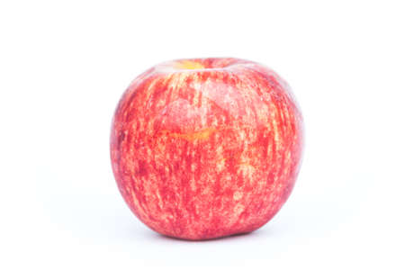 Red apple on white background, stock photoの写真素材