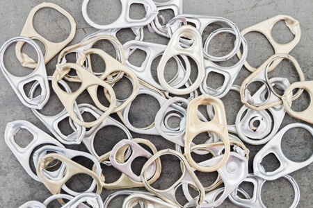 Ring pull cans opener grunge background, stock photoの写真素材