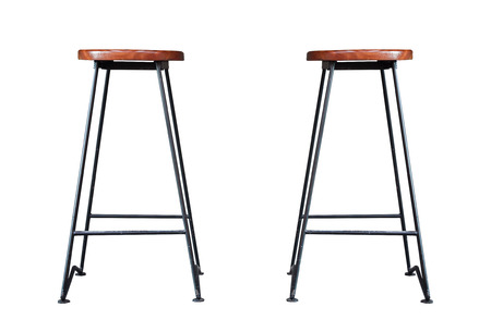 Bar stool isolated on white background, stock photoの写真素材