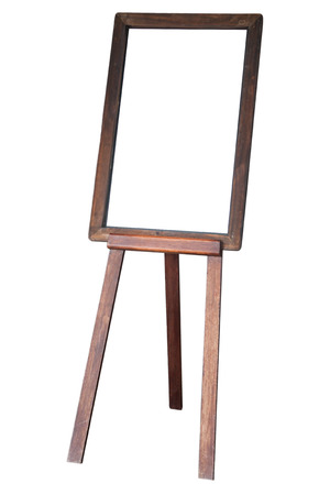 Empty menu board on white background, stock photoの写真素材