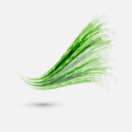 Green wave element for design, stock vectorのイラスト素材