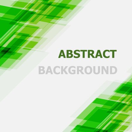 Abstract green geometric overlapping background, stock vectorのイラスト素材