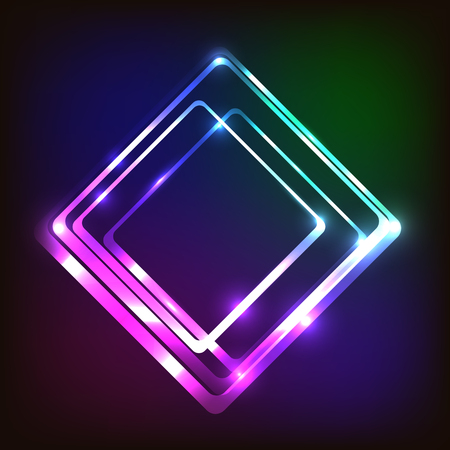 Abstract colorful background with rounded rectangle, stock vectorのイラスト素材