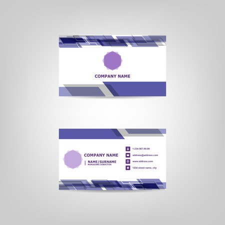 Business card abstract design template, stock vectorのイラスト素材